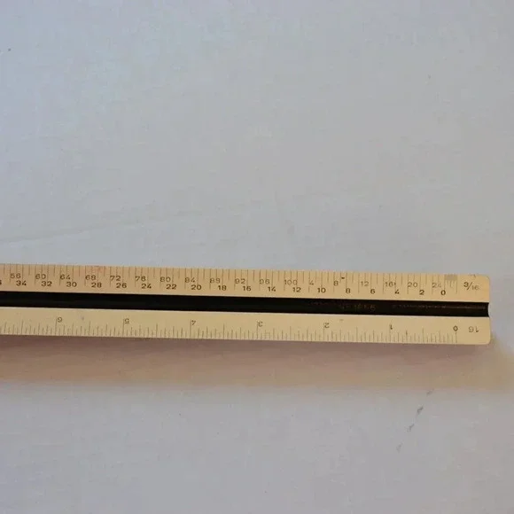 Vtg Hughes-Owen Triangular Ruler - Picture 7 of 7